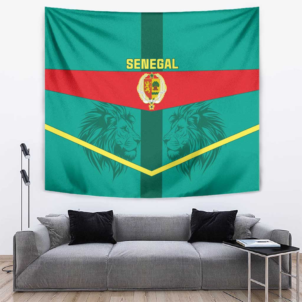 Support the Lions of Teranga - Senegal Football Tapestry LT01