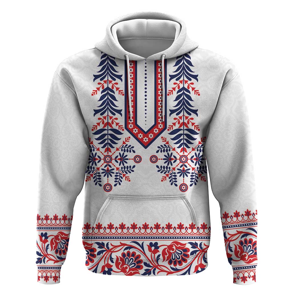 Panama Pollera Traditional Pattern Hoodie LT01