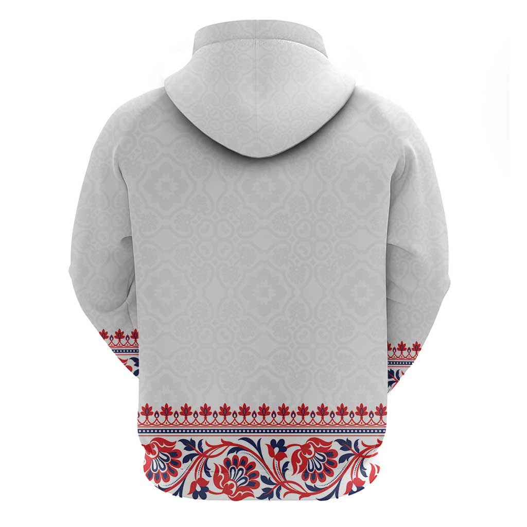 Panama Pollera Traditional Pattern Hoodie LT01