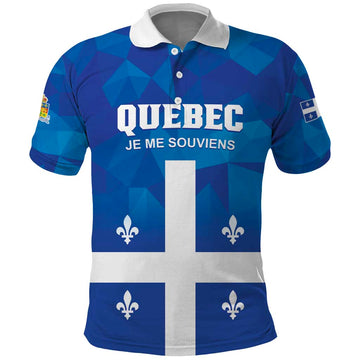 Personalized Canada Quebec Province Polo Shirt Je Me Souviens LT01
