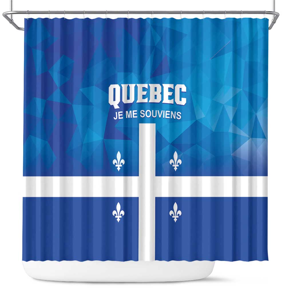 Canada Quebec Province Shower Curtain Je Me Souviens LT01