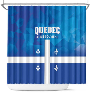 Canada Quebec Province Shower Curtain Je Me Souviens LT01