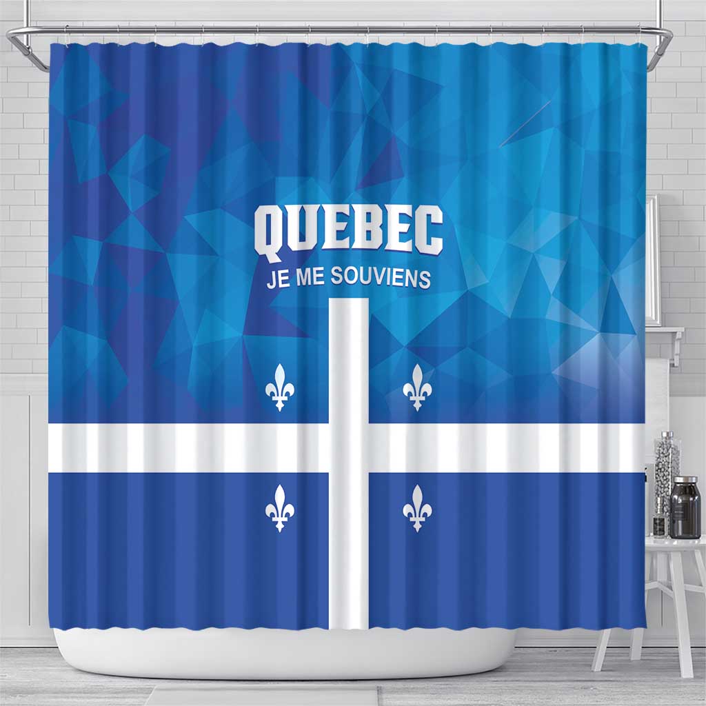 Canada Quebec Province Shower Curtain Je Me Souviens LT01