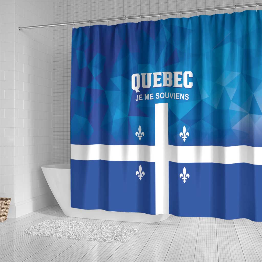 Canada Quebec Province Shower Curtain Je Me Souviens LT01