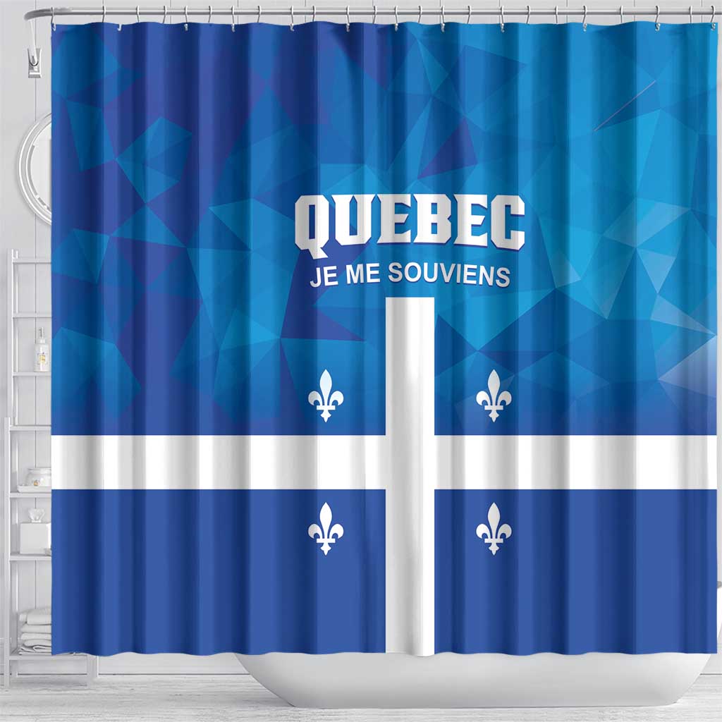 Canada Quebec Province Shower Curtain Je Me Souviens LT01