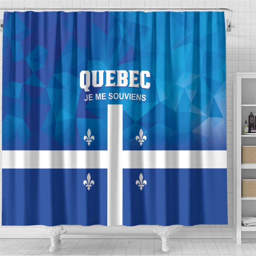 Canada Quebec Province Shower Curtain Je Me Souviens LT01