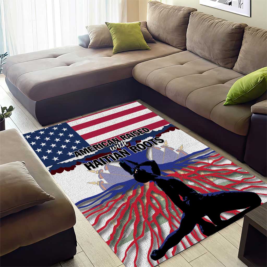 Afro Haiti Heritage Month 2025 Area Rug American Raised With Haitian Roots LT01