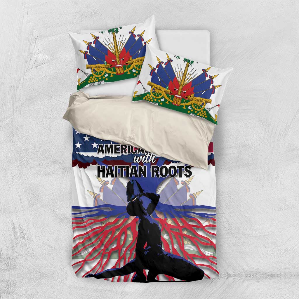 Afro Haiti Heritage Month 2025 Bedding Set American Raised With Haitian Roots LT01