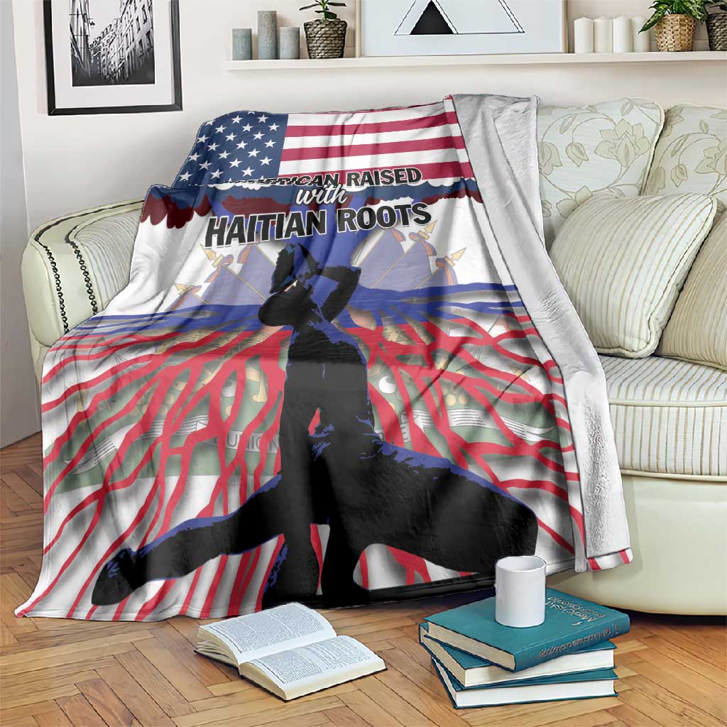 Afro Haiti Heritage Month 2025 Blanket American Raised With Haitian Roots LT01