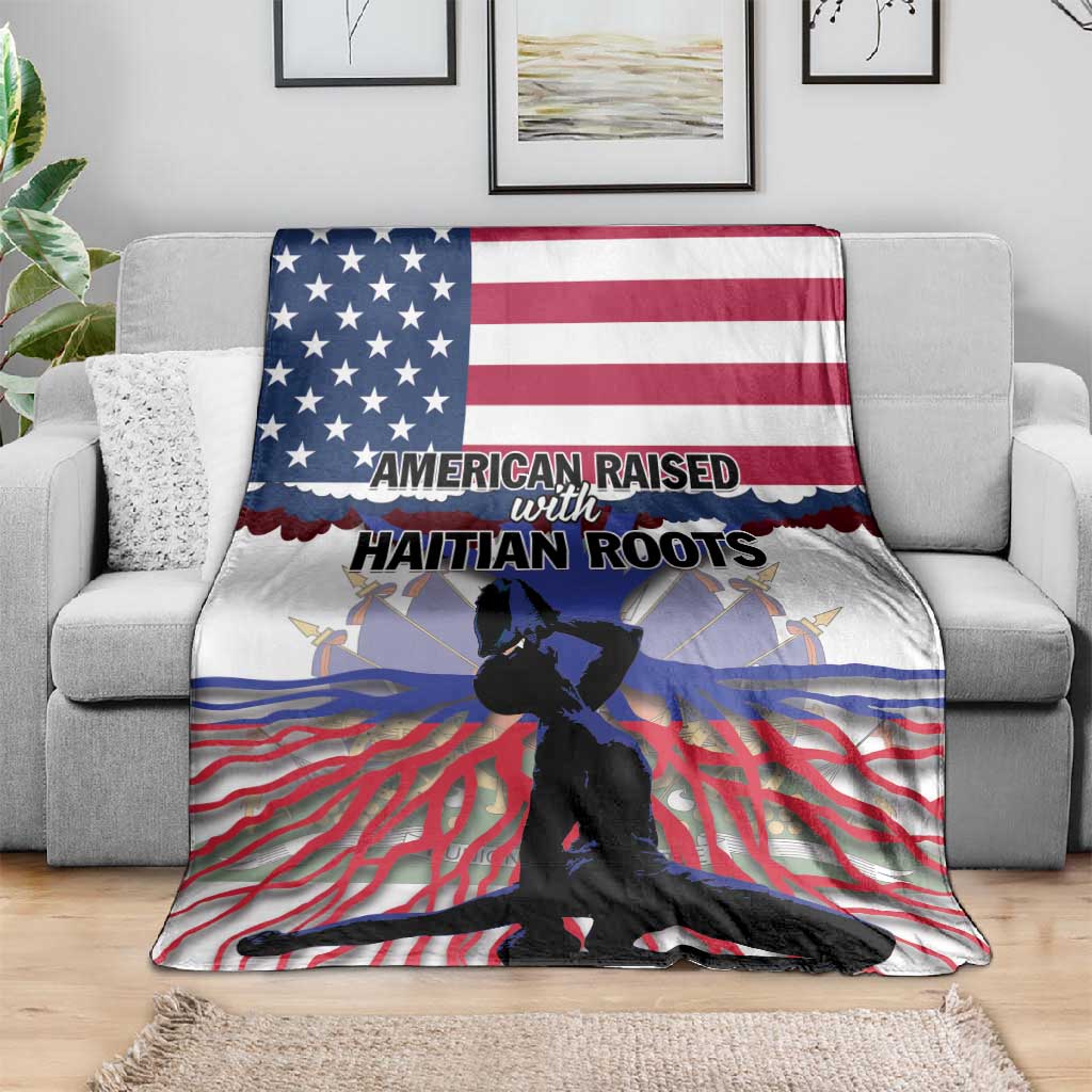Afro Haiti Heritage Month 2025 Blanket American Raised With Haitian Roots LT01