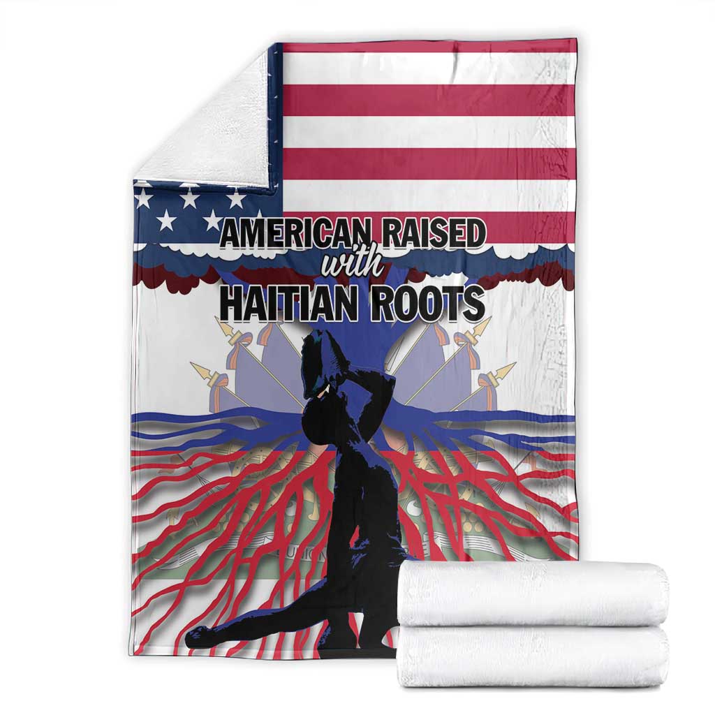 Afro Haiti Heritage Month 2025 Blanket American Raised With Haitian Roots LT01