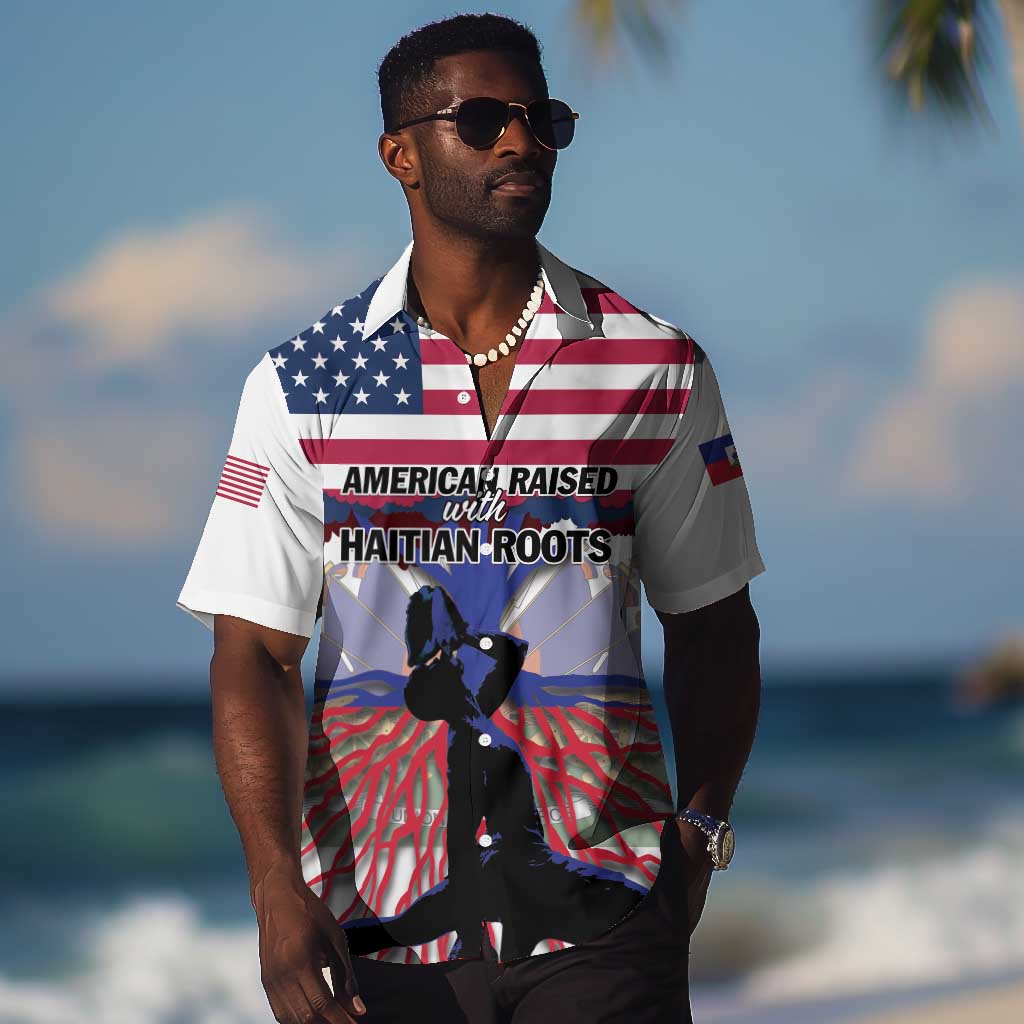 Afro Haiti Heritage Month 2025 Hawaiian Shirt American Raised With Haitian Roots LT01