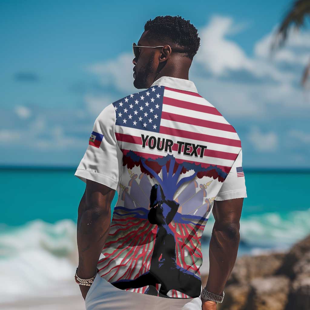 Afro Haiti Heritage Month 2025 Hawaiian Shirt American Raised With Haitian Roots LT01
