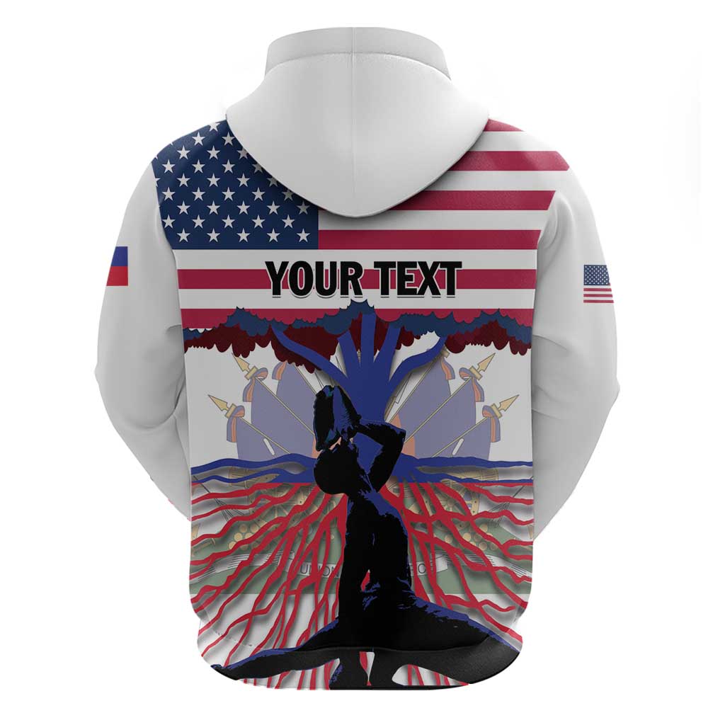 Haiti Heritage Month 2025 Hoodie American Raised With Haitian Roots LT01
