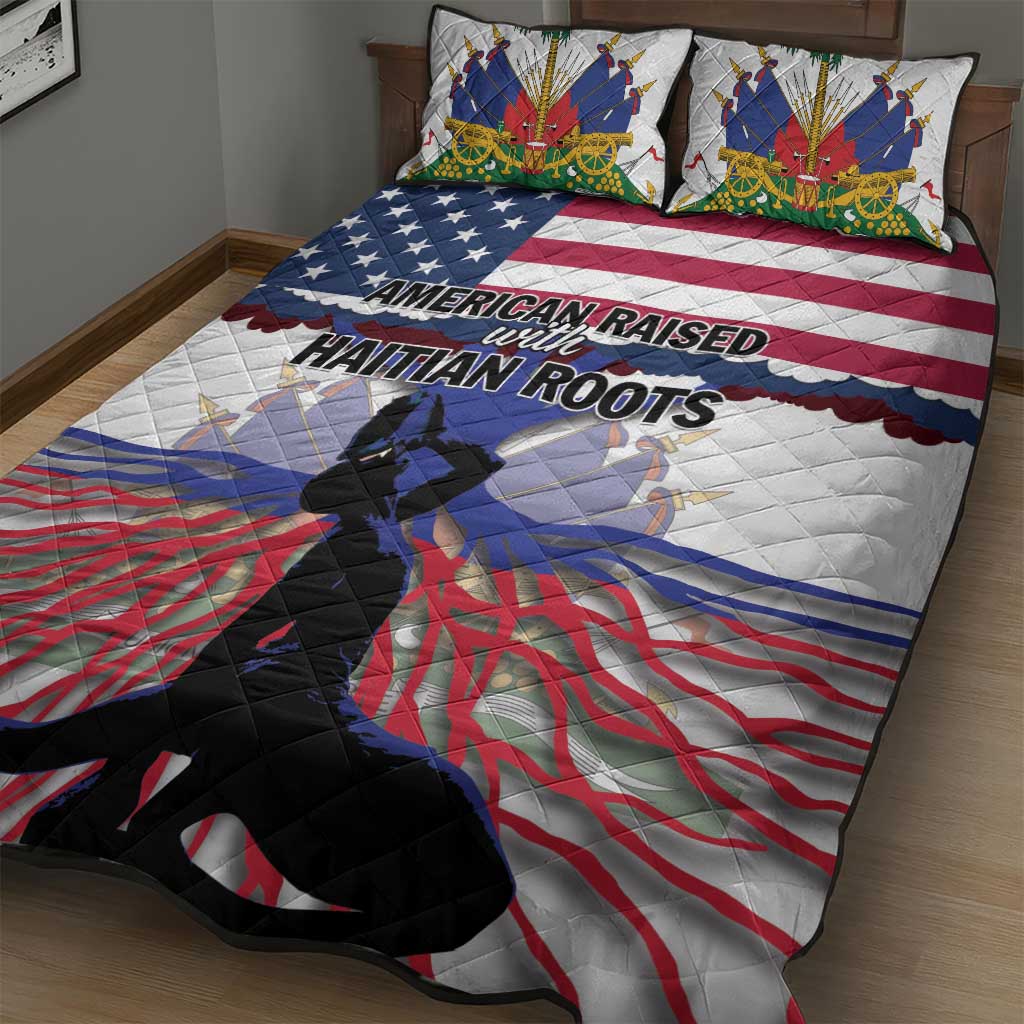 Afro Haiti Heritage Month 2025 Quilt Bed Set American Raised With Haitian Roots LT01