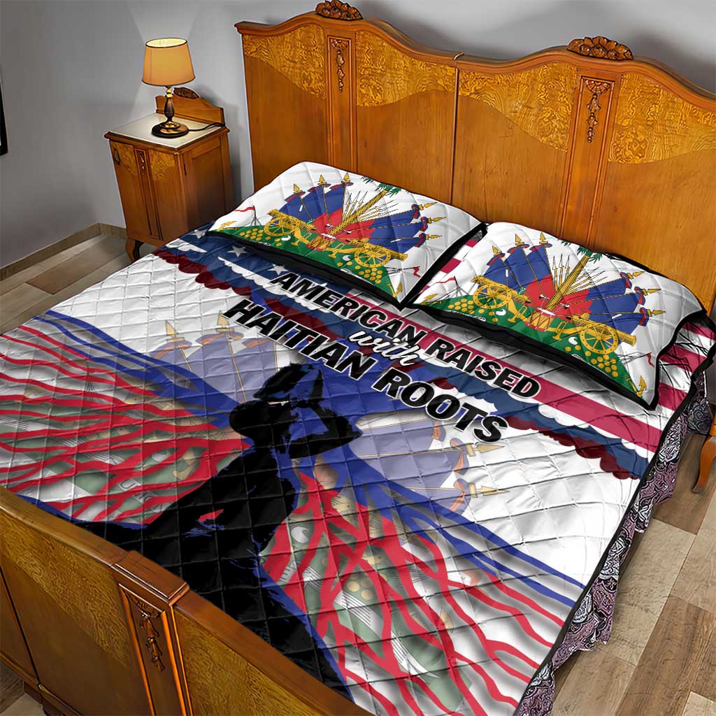 Afro Haiti Heritage Month 2025 Quilt Bed Set American Raised With Haitian Roots LT01