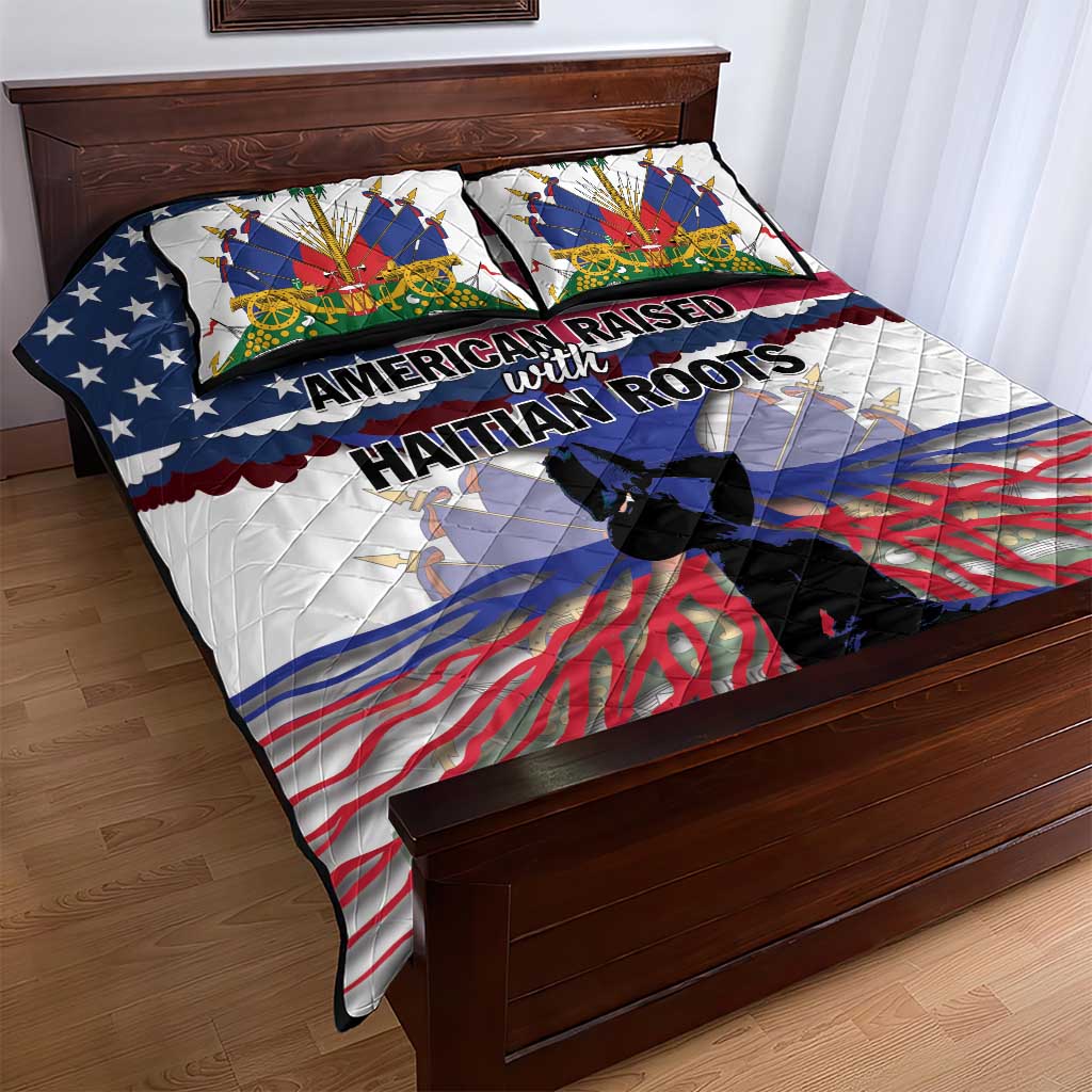 Afro Haiti Heritage Month 2025 Quilt Bed Set American Raised With Haitian Roots LT01