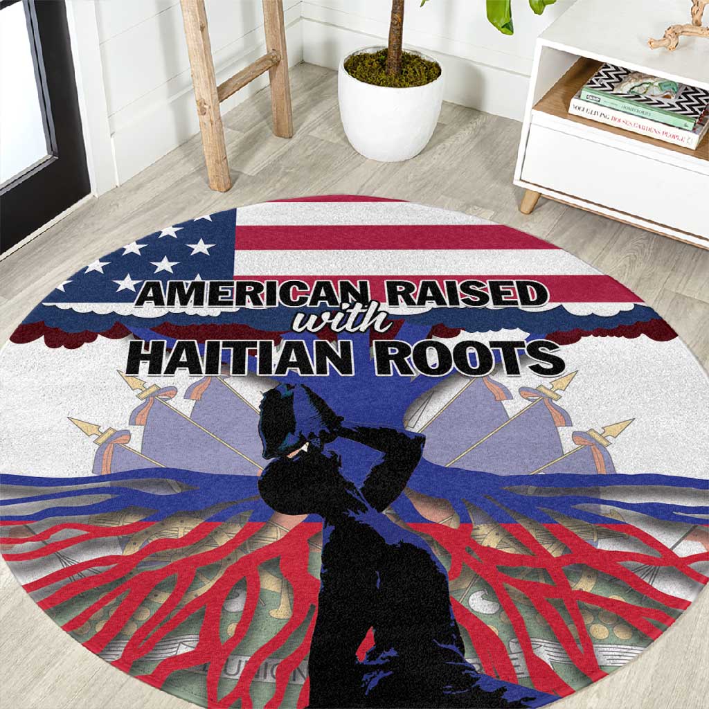 Afro Haiti Heritage Month 2025 Round Carpet American Raised With Haitian Roots LT01