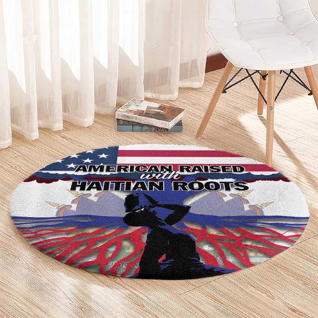 Afro Haiti Heritage Month 2025 Round Carpet American Raised With Haitian Roots LT01