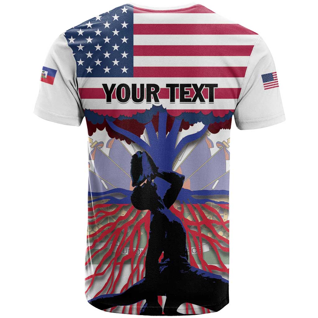 Afro Haiti Heritage Month 2025 T shirt American Raised With Haitian Roots LT01