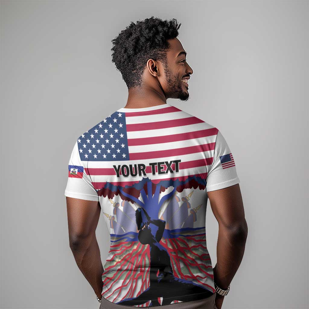 Afro Haiti Heritage Month 2025 T shirt American Raised With Haitian Roots LT01