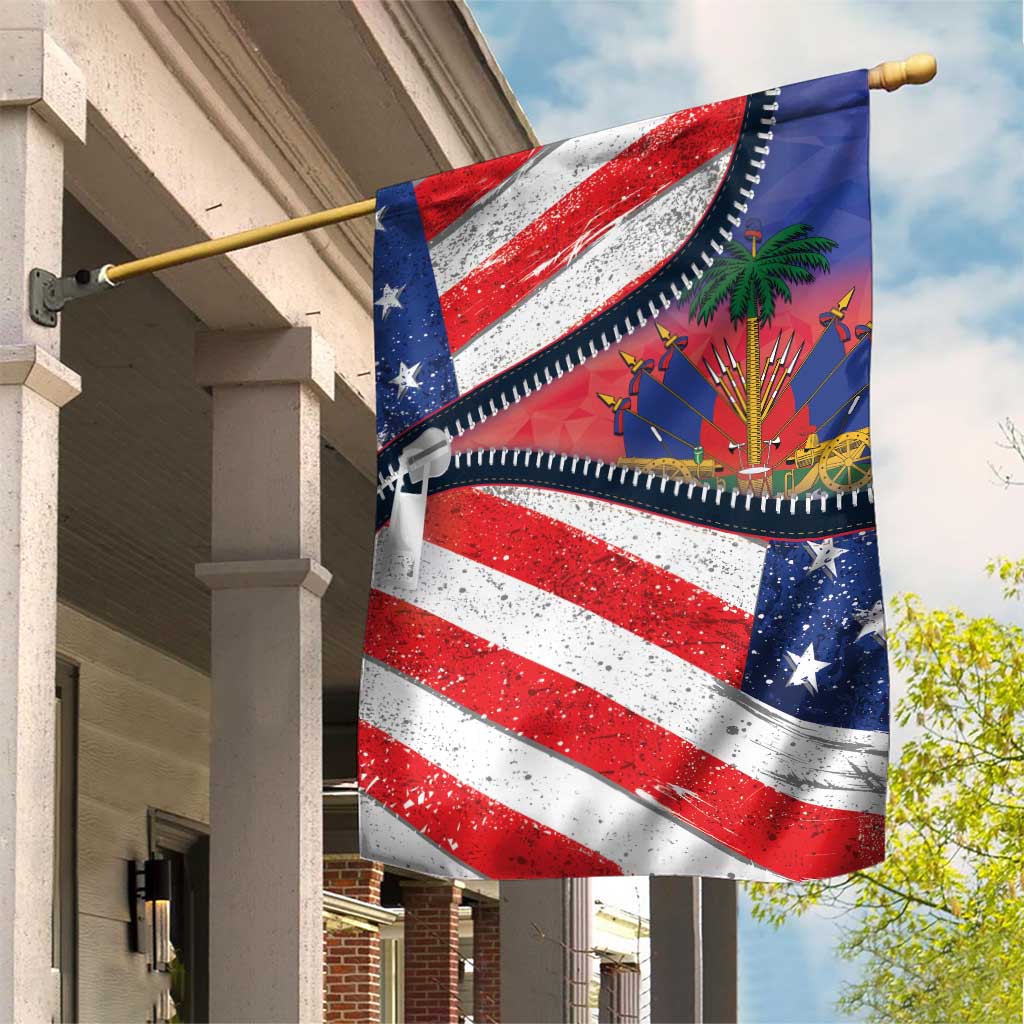 Haitian Americans Zipper Stylized Garden Flag Haiti Heritage Month 2025 LT01