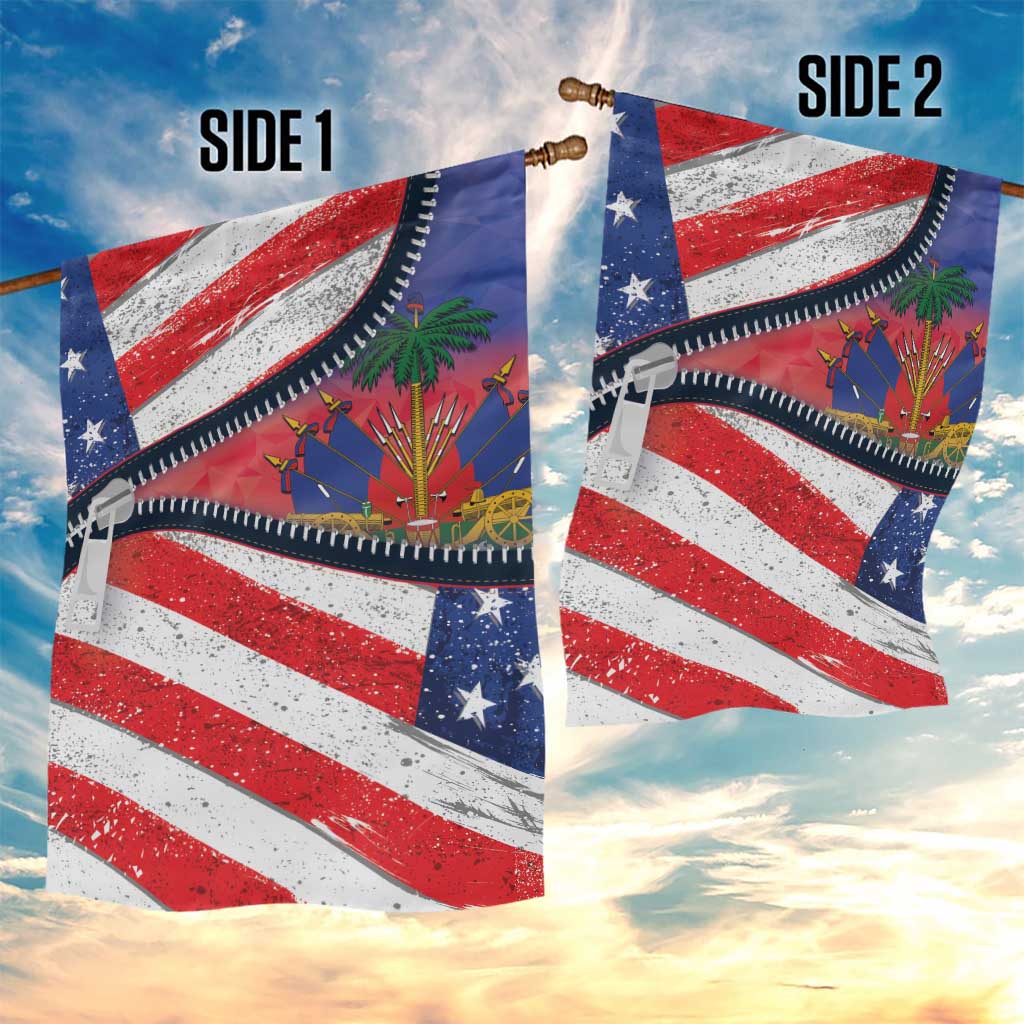 Haitian Americans Zipper Stylized Garden Flag Haiti Heritage Month 2025 LT01