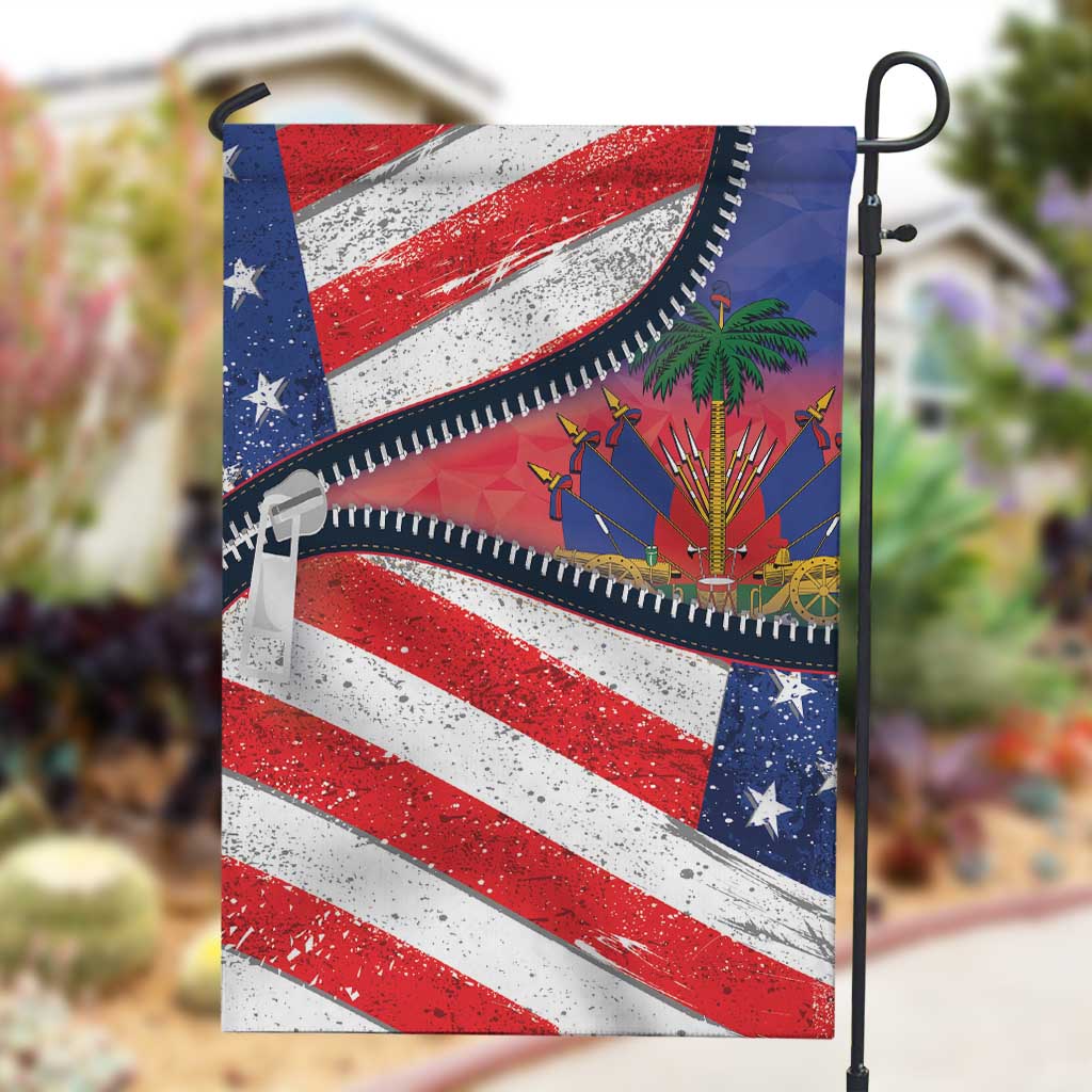 Haitian Americans Zipper Stylized Garden Flag Haiti Heritage Month 2025 LT01