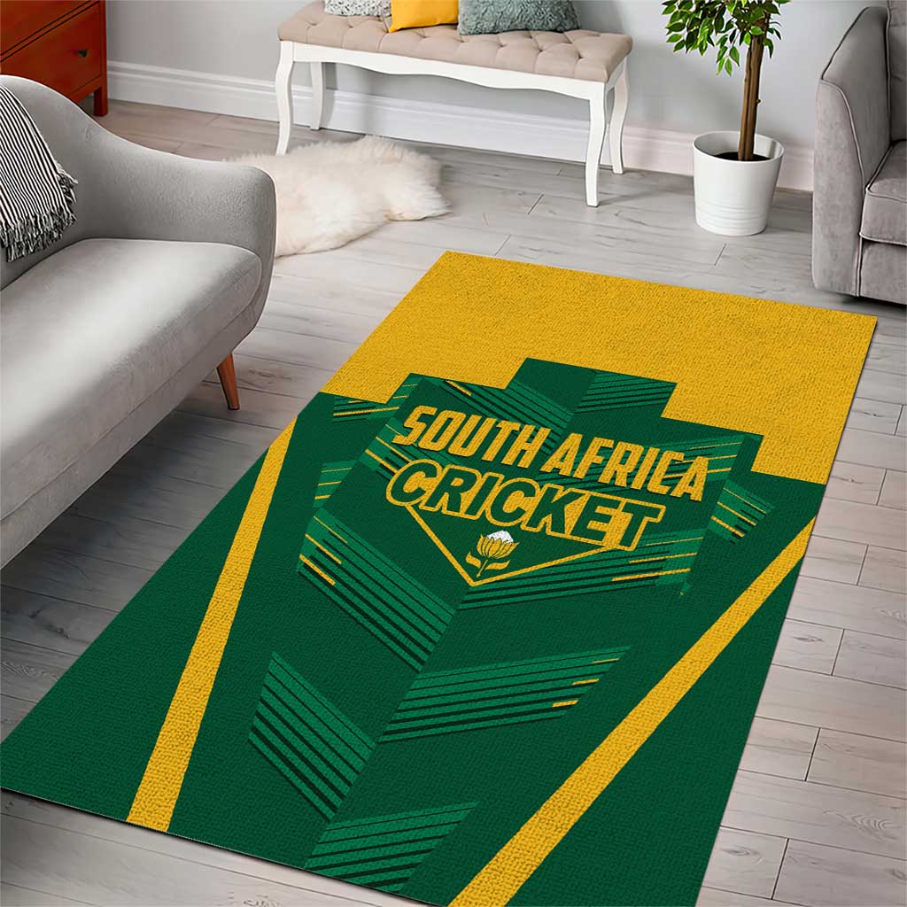 South Africa Cricket Area Rug SA Protea Woza Nawe LT01