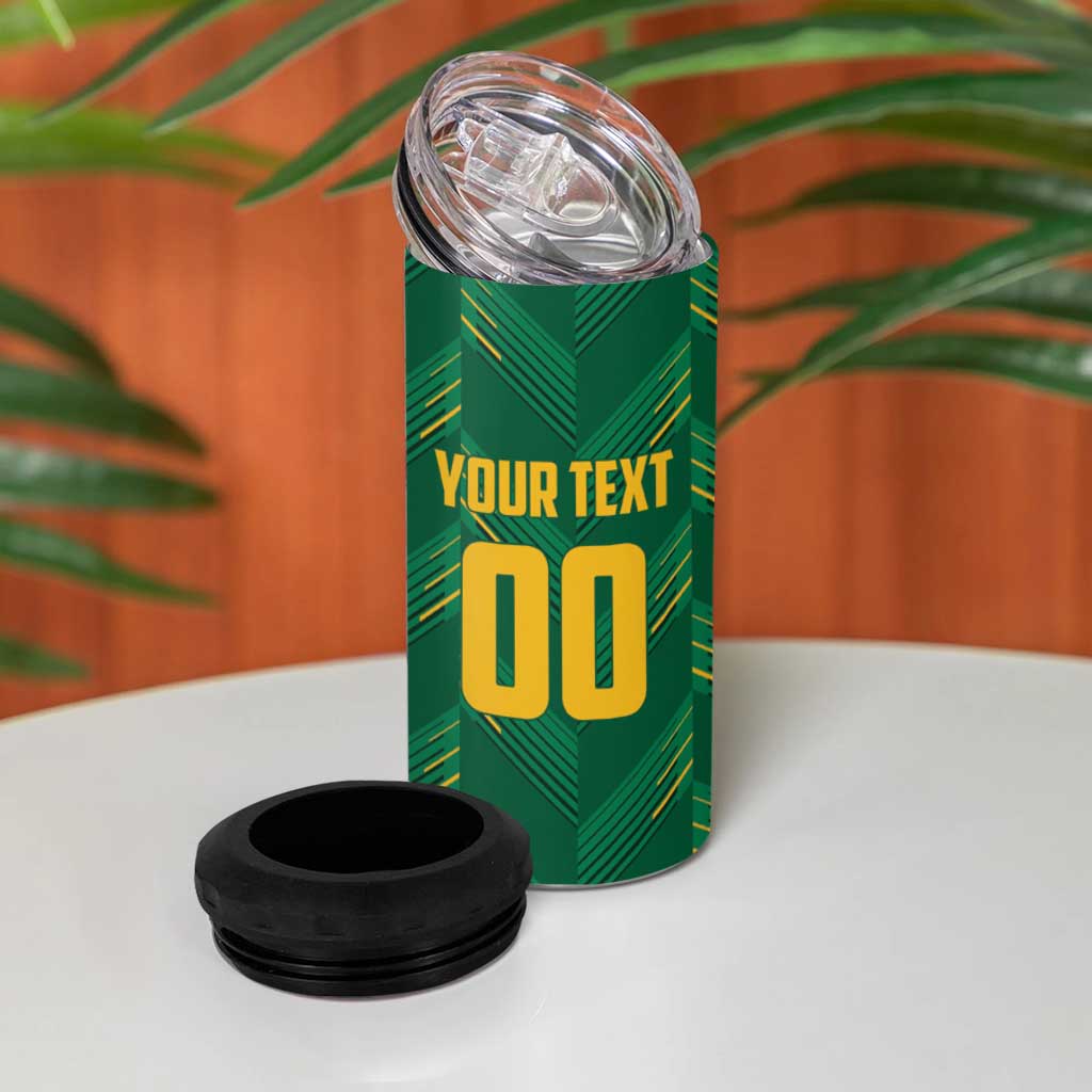 Custom South Africa Cricket 4 in 1 Can Cooler Tumbler SA Protea Woza Nawe LT01