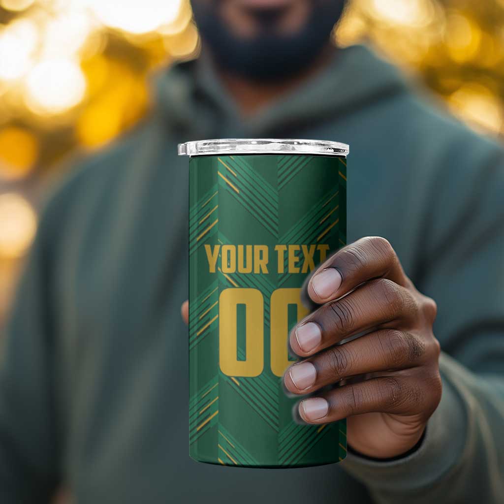Custom South Africa Cricket 4 in 1 Can Cooler Tumbler SA Protea Woza Nawe LT01