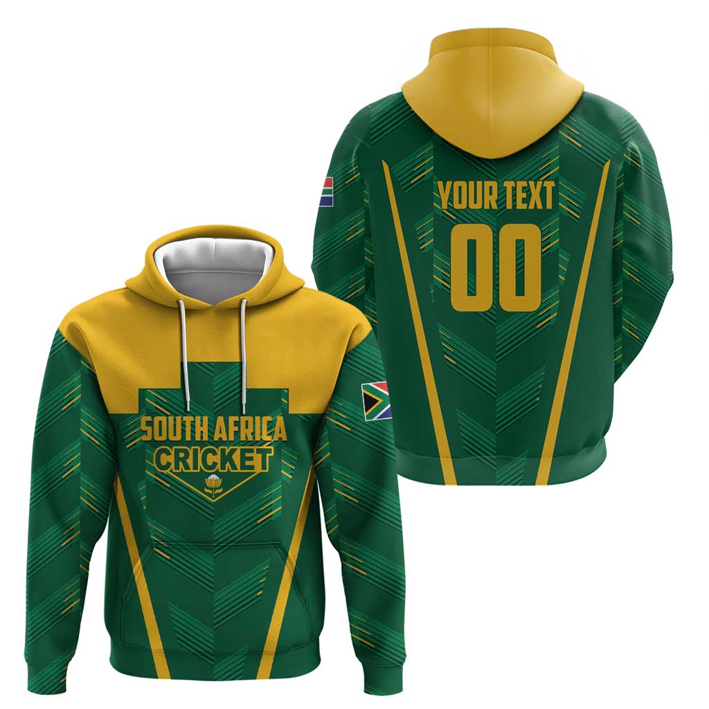 Custom South Africa Cricket Hoodie SA Protea Woza Nawe LT01