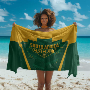 South Africa Cricket Sarong SA Protea Woza Nawe LT01