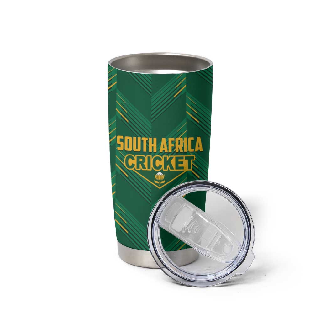 Custom South Africa Cricket Tumbler Cup SA Protea Woza Nawe LT01