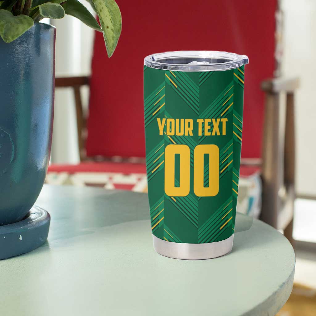 Custom South Africa Cricket Tumbler Cup SA Protea Woza Nawe LT01