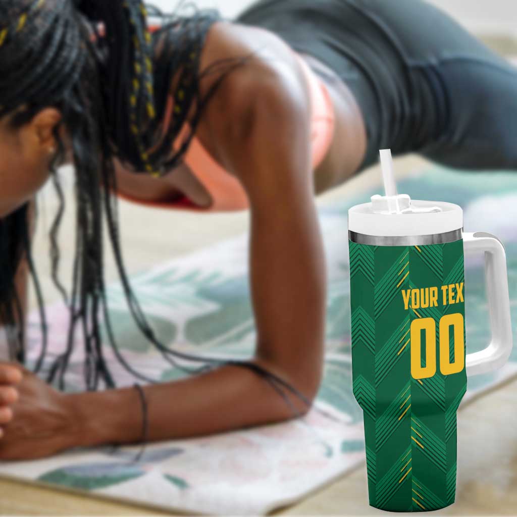 Custom South Africa Cricket Tumbler With Handle SA Protea Woza Nawe LT01