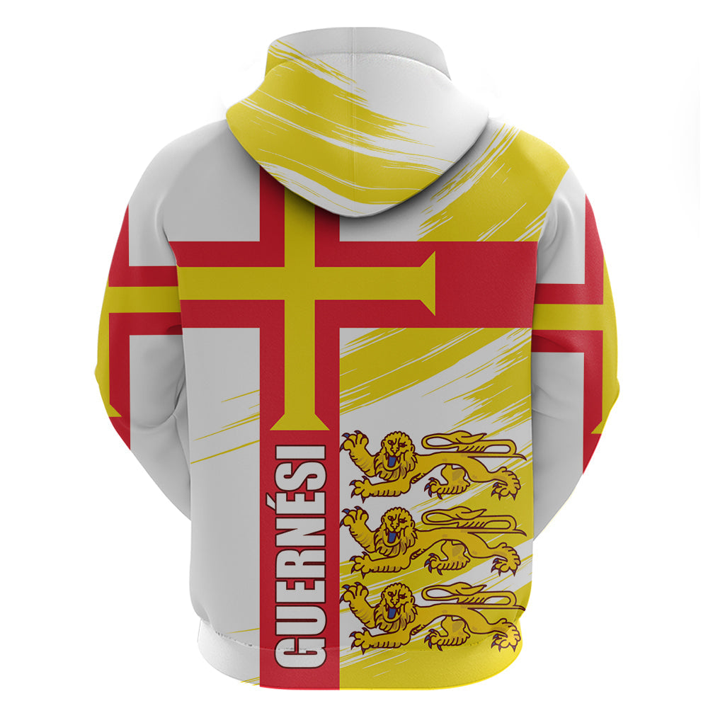 Guernsey Liberation Day Hoodie Guernesi Three Lion LT01