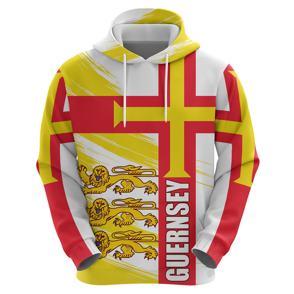 Guernsey Liberation Day Hoodie Guernesi Three Lion LT01
