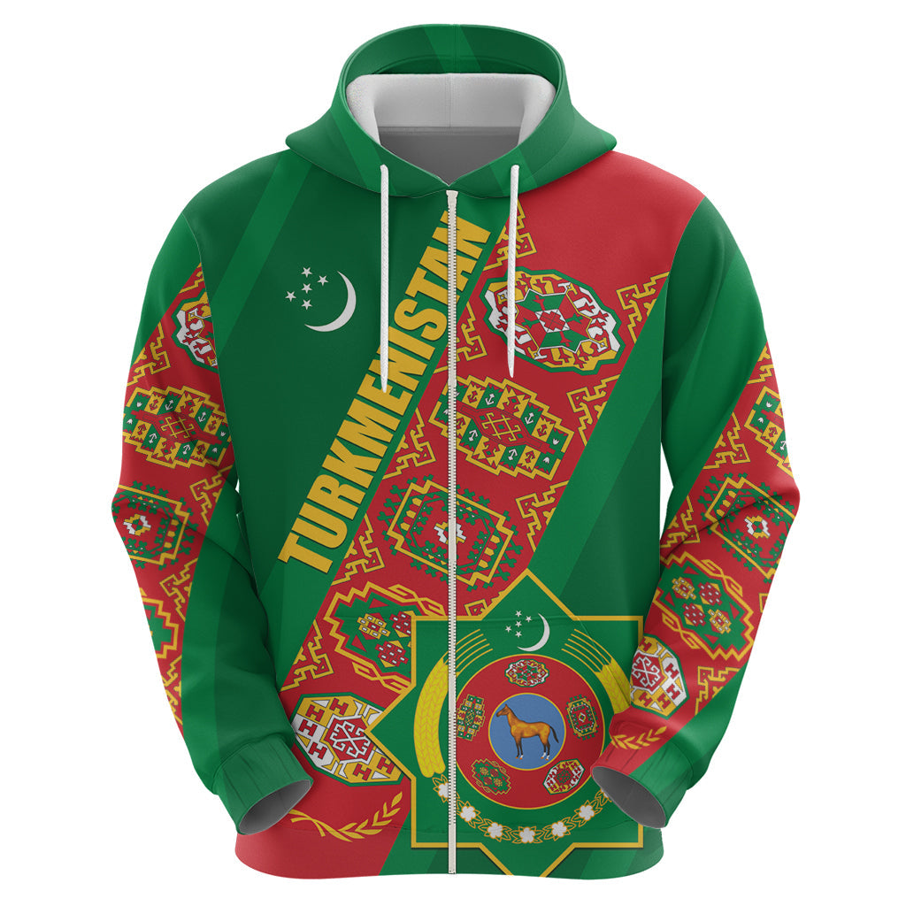 Turkmenistan Flag Day Hoodie Turkmenistan Bitaraplygyn watanydyr LT01