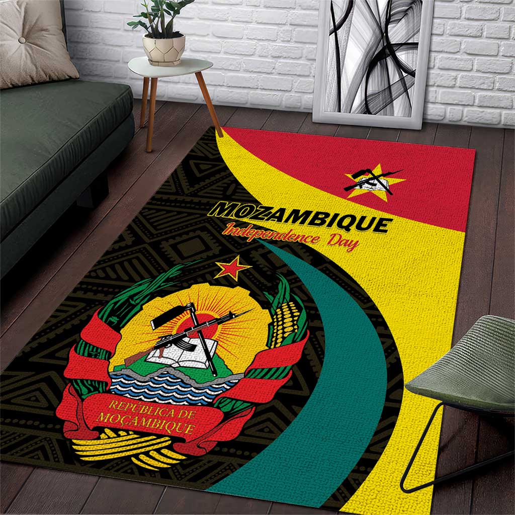 Mozambique Independence Day Area Rug Muzambhiki 1975 Anniversary LT01