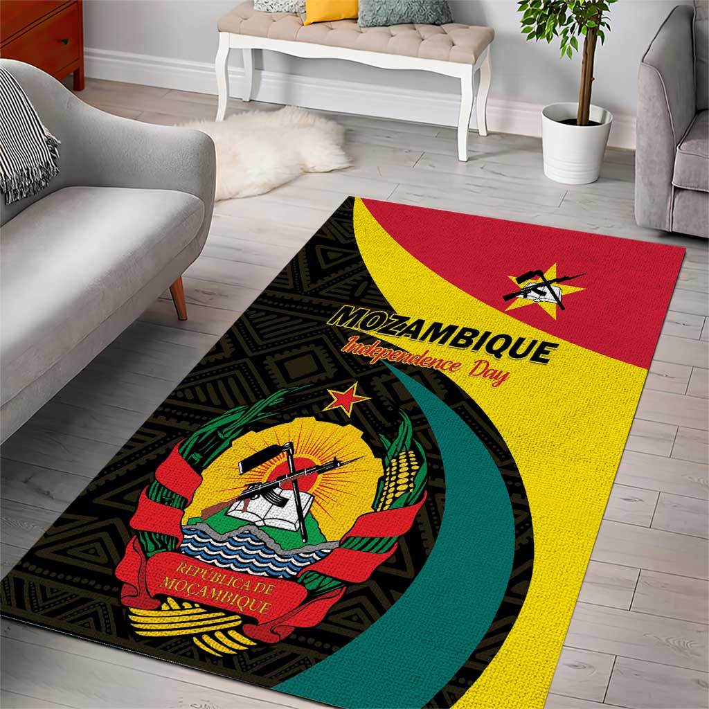 Mozambique Independence Day Area Rug Muzambhiki 1975 Anniversary LT01