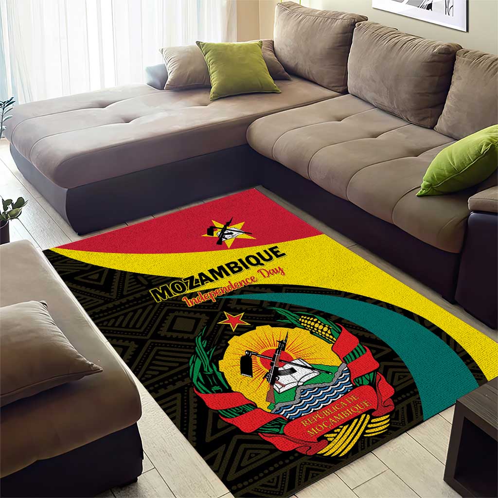 Mozambique Independence Day Area Rug Muzambhiki 1975 Anniversary LT01