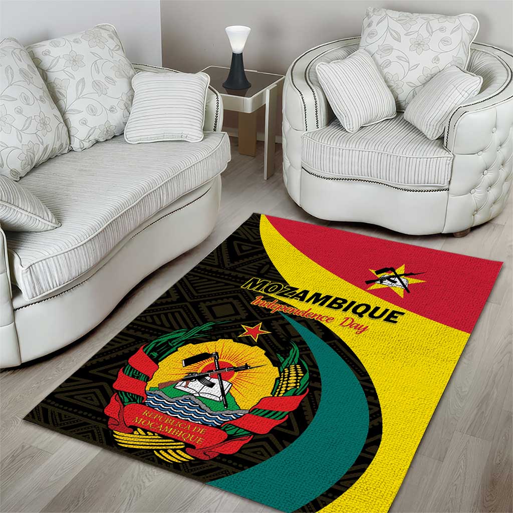 Mozambique Independence Day Area Rug Muzambhiki 1975 Anniversary LT01