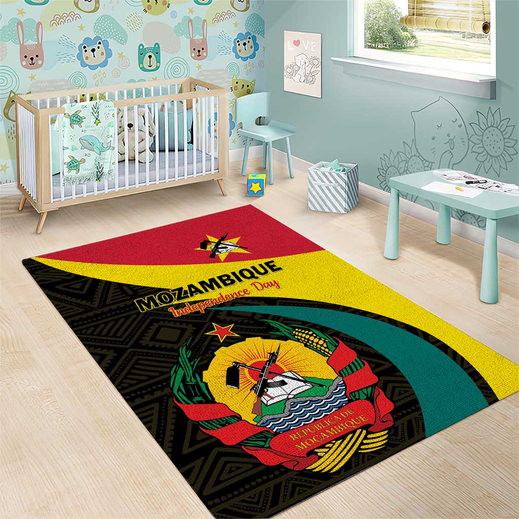 Mozambique Independence Day Area Rug Muzambhiki 1975 Anniversary LT01