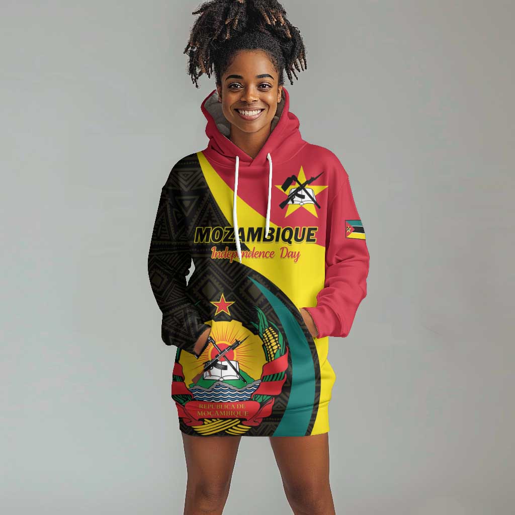 Mozambique Independence Day Hoodie Dress Muzambhiki 1975 Anniversary LT01