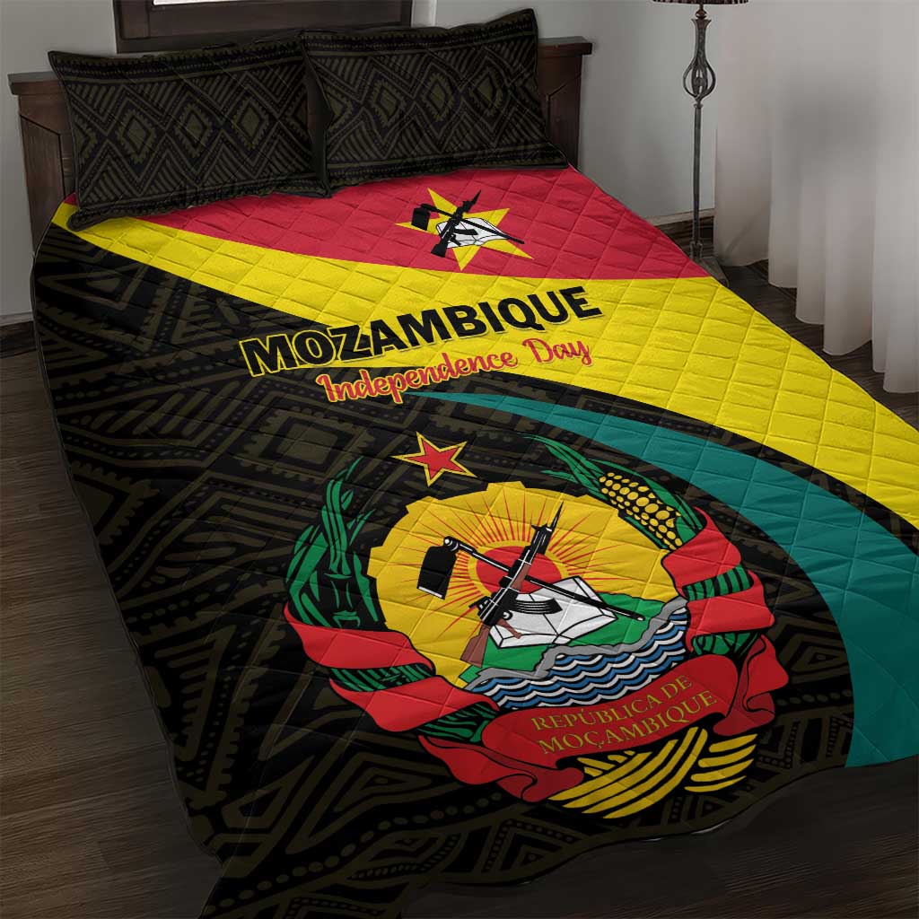 Mozambique Independence Day Quilt Bed Set Muzambhiki 1975 Anniversary LT01