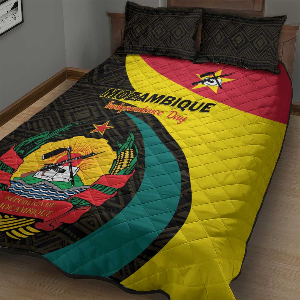 Mozambique Independence Day Quilt Bed Set Muzambhiki 1975 Anniversary LT01