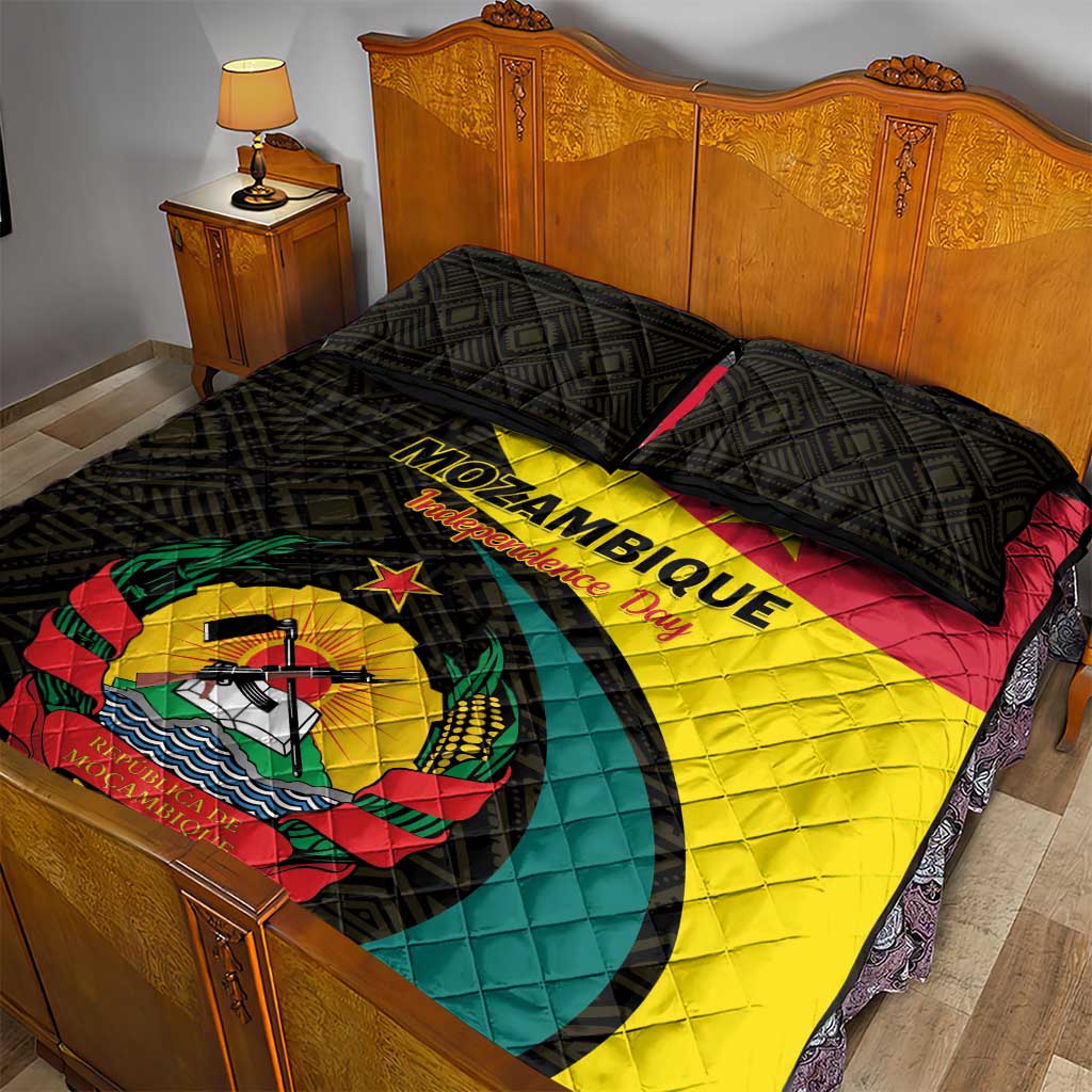 Mozambique Independence Day Quilt Bed Set Muzambhiki 1975 Anniversary LT01