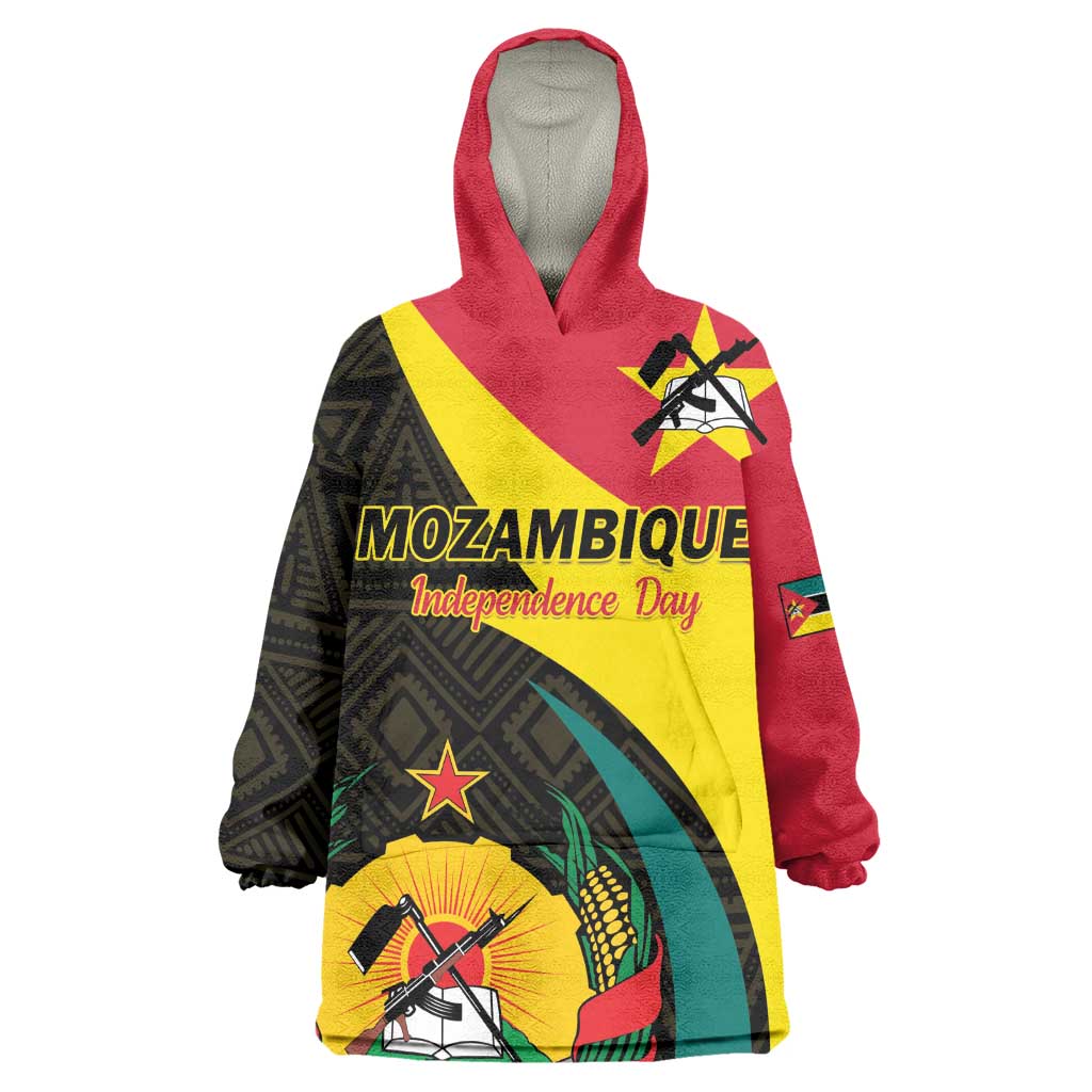 Mozambique Independence Day Wearable Blanket Hoodie Muzambhiki 1975 Anniversary LT01