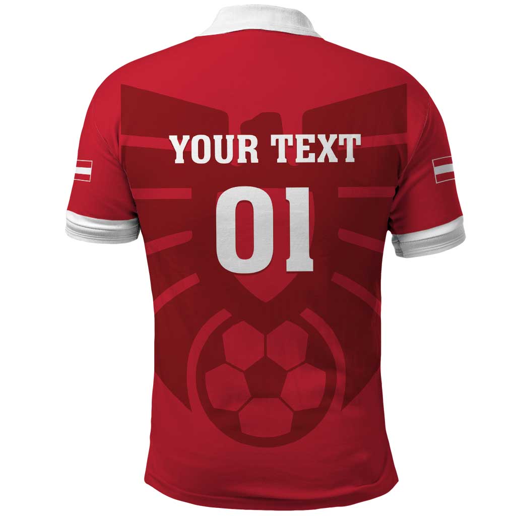 Custom Austria 2024 Football Polo Shirt Das Team Go Champions LT01